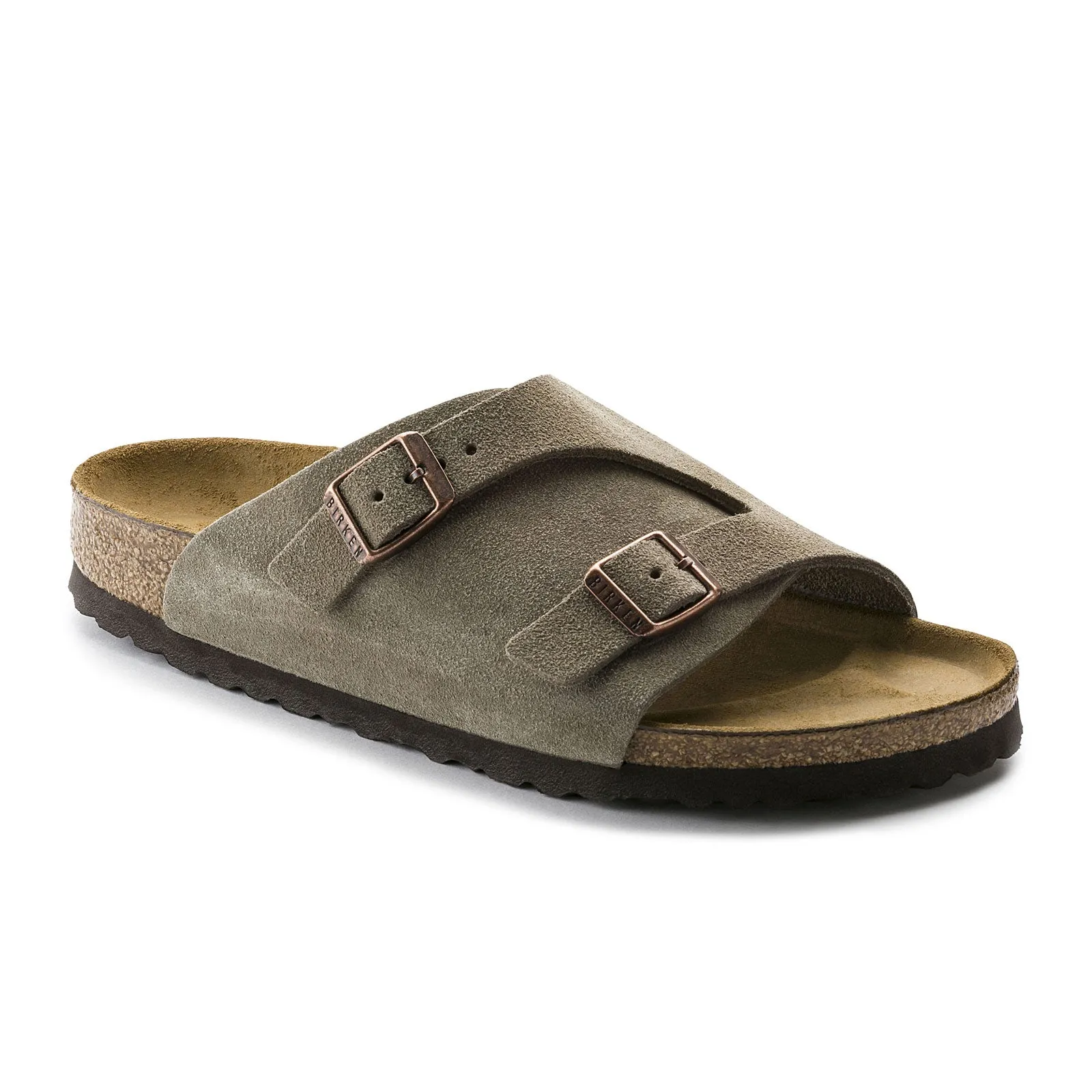 Birkenstock Zurich Slide Sandal (Men) - Taupe Suede