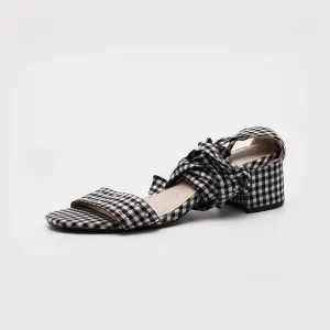 European Bow Heeled Strappy Sandals